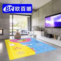 Obanna household PVC non-slip floor Childrens room personalized custom floor mat Cartoon animation sofa living room mat
