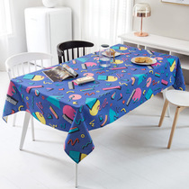 Table Cloth Ins Wind Home Rectangular Waterproof Cloth Art Thickened Cotton Linen Student Book Tablectable Cloth Anti-Slip Tea Table Cloth Cover