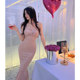 Chic and stunning sexy fishtail dress dress temperament long high-end sequins strap tube top skirt women's summer Chic and stunning sexy fishtail dress dress temperament long high-end sequins strap tube top skirt women's summer