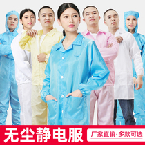 Static clothes large vest antistatic clothes work clothes blue white dust-free clothes electronic factory static clothes