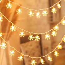 LED Star lights Flashing lights String lights Starry Christmas ornaments Decorative lights Room bedroom decoration snowflake lights