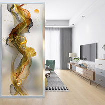 Abstract of the double-sided frosted light transmitting process of minimal modern art glass custom home furnished parcel screen
