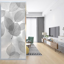 Art glass partition wall decorates modern minimal living room bedroom custom grinded light-transmitted screen