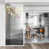 Art glass screen partition customization of modern home decoration porch background wall grinding process