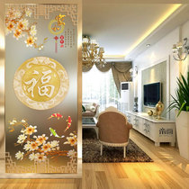 Chinese art glass screen custom simple modern home decoration Living room partition Home entrance frosted light transmission process
