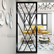 Glass screen partition home furnished parlor mask office fashion modern simple bedroom folding screen grinding process customization