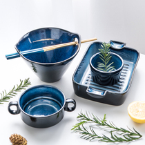 Cheesecake Meal Pan NICE PLATE MICROWAVE OVEN BAKING PAN CREATIVE HOME CERAMIC DAY STYLE LANOODLE BOWL BUCKET HAT BOWL