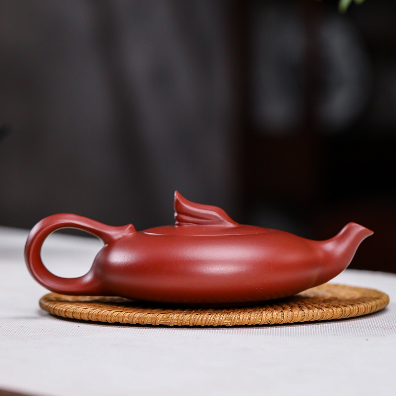 Yixing it pure manual teapot kung fu tea set smooth dahongpao bayonet 160 ml