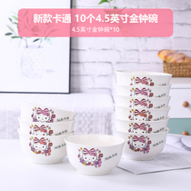 10 10 10 10 spoons 10 chopsticks suit Home Jingdezhen Ceramics Tableware Combined Cartoon Creative Rice Bowls Chopsticks Cute Suits