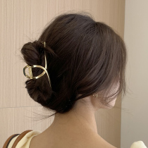 Metal hairclip back head grab clip Net red 2021 new shark clip Headdress Ball head Korean temperament female summer