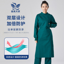 Surgical gown double cotton hospital surgical room surgical room surgical gown male and female doctor overalls isolation clothes long sleeve