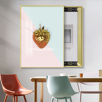 Vertical meter box decorative painting Non-punching Nordic distribution box shielding switch box Restaurant power box switch hanging painting