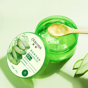 喜蔻芦荟胶300g舒缓补水保湿晒后修护面霜淡化痘印去痘免洗正品z