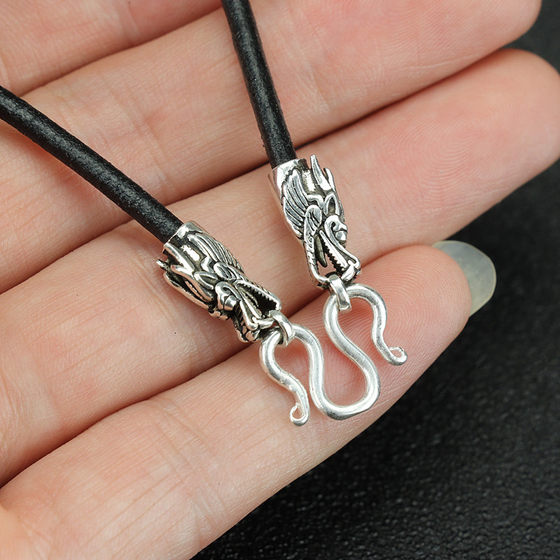 FENG LINGXING COWHIDE PENTNANT ROPE PENTNANT ROTE ROPE COWHIDE ROPE Sterling Silver Draft Lanyard 간단 FENG LINGXING COWHIDE PENTNANT ROPE PENTNANT ROTE ROPE COWHIDE ROPE Sterling Silver Draft Lanyard 간단