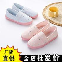 Maternity postpartum do moon shoes bag with soft bottom Indoor home home spring and summer cotton slippers non-slip silent lightweight