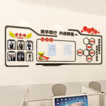 Corporate culture photo wall stickers company honor list acrylic 3d three-dimensional office decoration promotion self-adhesive layout