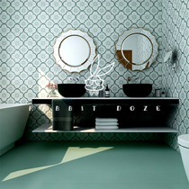 Nordic simple ins style light green Kitchen dining room wall tiles Toilet bathroom floor tiles non-slip floor tiles 200*200