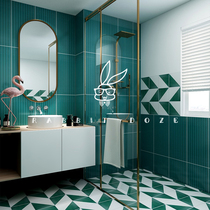 Net red all-ceramic macaron tiles Bathroom Morandi color background wall tiles Kitchen non-slip art floor tiles 300600