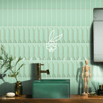 Nordic personality macaron long shaped brick Bathroom kitchen wall brick background wall tile bar balcony brick