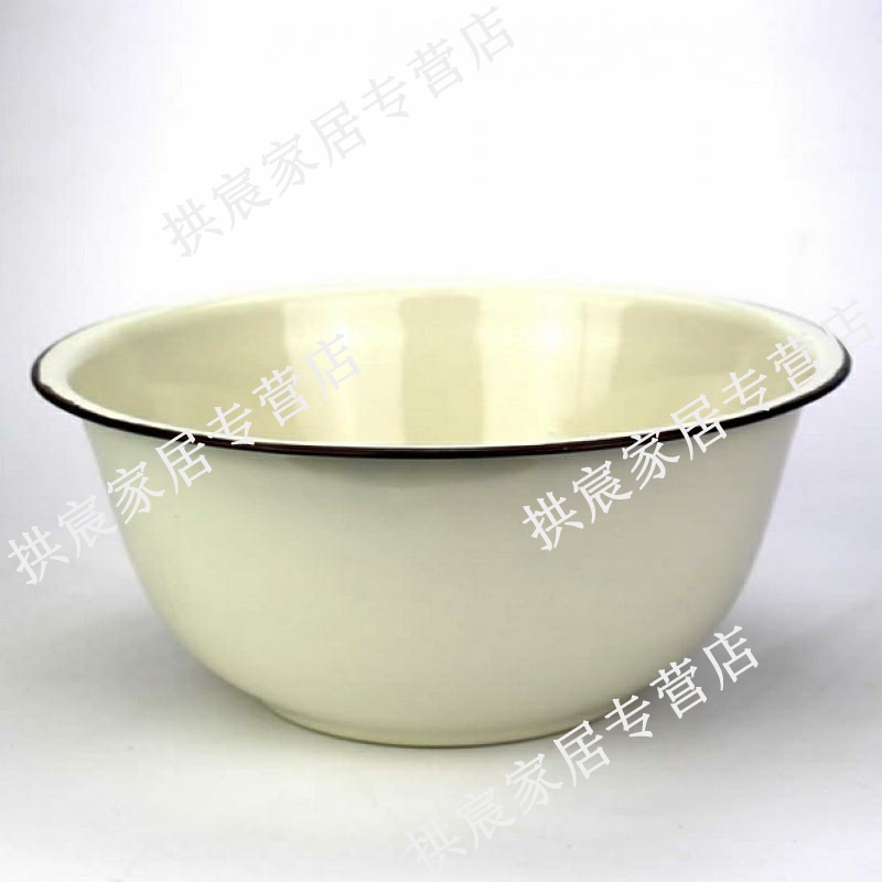 Hand washing basin of enamel rolling high 10 basin that wash a bowl of rice basin with deepen thickening basin to package mail a bathtub cubicle enamel to deepen