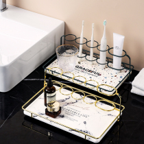 Toilet Silicon Algae Clay Electric Toothbrush Holder Bathroom Countertop storage rack Tooth Holder Gargling Cup Pendulum Table