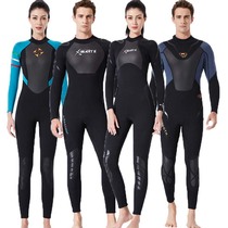 3MM diving suit male thick warm plus size paddle board surf suit snorkeling wet swimsuit female waterproof mother