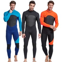 1 5mm wetsuit mens 3MM thick warm one-piece long sleeves swimsuit wet surf snorkeling suit top for women