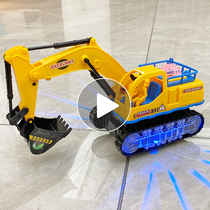 Childrens excavator Toys 1-2 One-3-year-old Half Mens Baby 4 Electric Puzzle Force Boy 5 Six Birthday Gifts