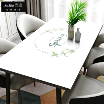 Champ selection (Q-bomb silicone table mat) Table cloth waterproof and anti-oil wash Nordic modern small frescoed tea table mat