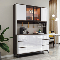 Nordic Dining Side Cabinet Modern Minima Wine Cabinet Tea Water Cabinet Home Living Room With Wall Light Lavish High-end Lockers