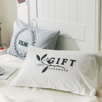 Pillowcase 48cmx74cm pair of pure cotton lovers Romantic Pillow Headgear Teenage Hearts Cute pillowcase pillow core suit