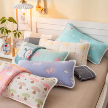 Children gauze pillowcase Six layers of small pillowcase pure cotton 40x60 All cotton pair small number 30x50cm pillow headgear 1