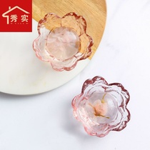 Sakura small saucer kitchen household seasoning dish vinaigrette sauce Dipper dipped saucer snack dish Japanese seasoning dish