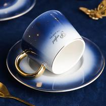 High Delicate Coffee Cup Stall High Face Value Mark Gradient Cup Female ceramic with mens hanging ear office Home cup sleeve