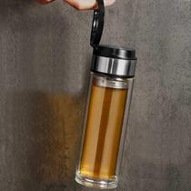 Double YQ-301 Layer Glass Cup Custom Cup Print Lgo Remembrance Cup O Subbook A Wide Cup Gift Report Cup for an Inprint