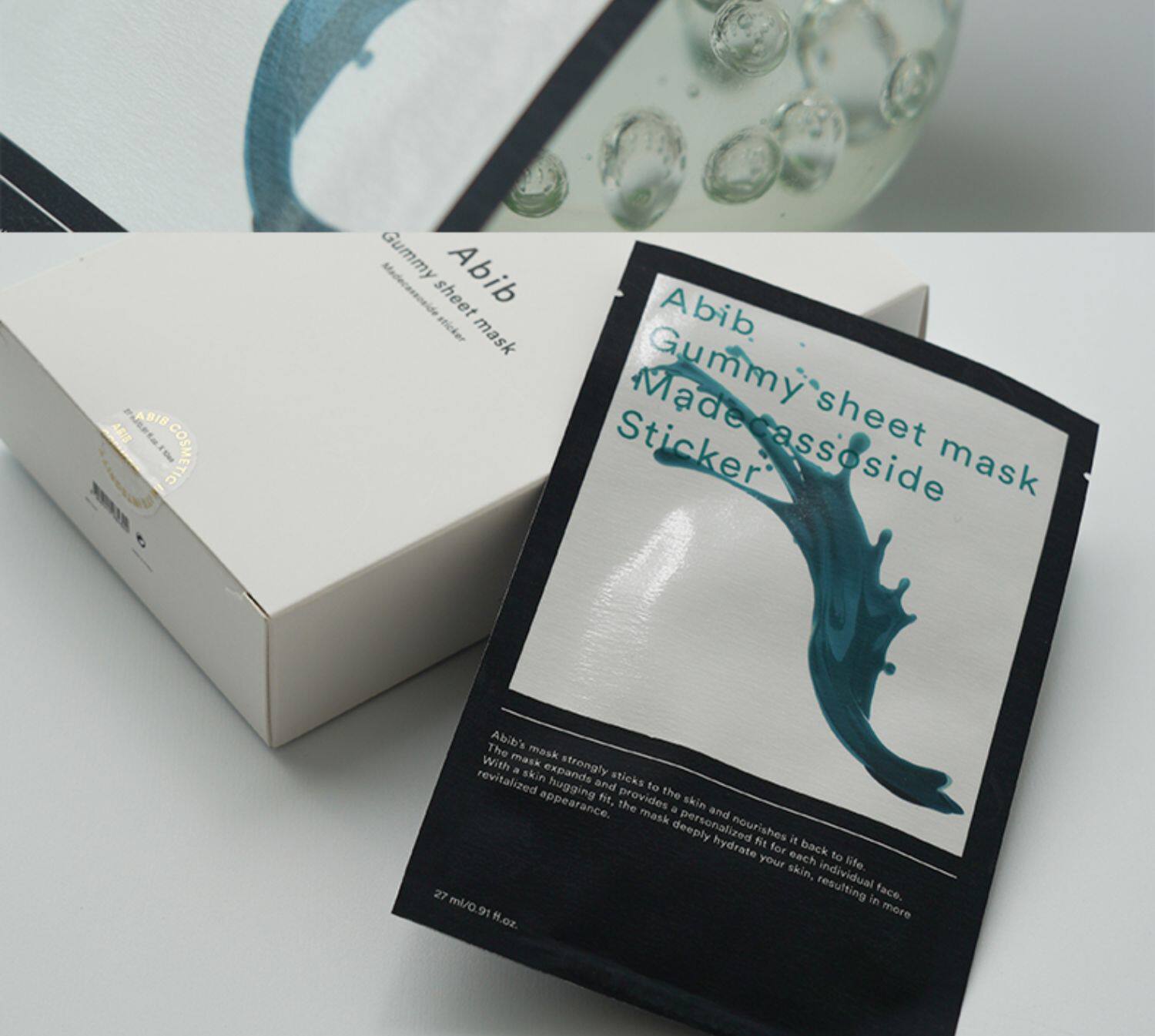 韩国abib 阿彼芙积雪草口香糖修护面膜10片舒缓保湿补水修护面膜