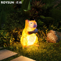 led outdoor cartoon animal light creative luminous squirrel modeling landscape light scenic spot Park courtyard decoration night light