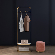 Light and luxurious clothes hangers on floor bedrooms net red Put clothes deities Home Easy clothes Hood Shelf Shelving Shelving Racks