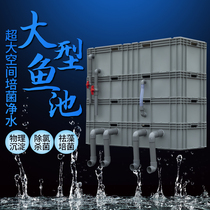 Turnover box filter large fish pond filter outdoor filter system equipment homemade fish tank filter box drip box
