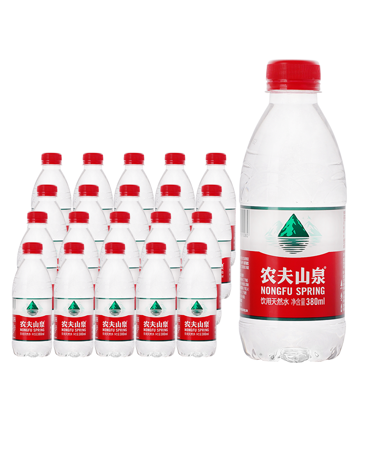 380ml*24小瓶/整箱装包邮 矿泉水家庭饮用泡茶
