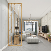 Wrought iron screen partition living room hollow office decoration entrance porch Nordic industrial style modern metal light luxury style
