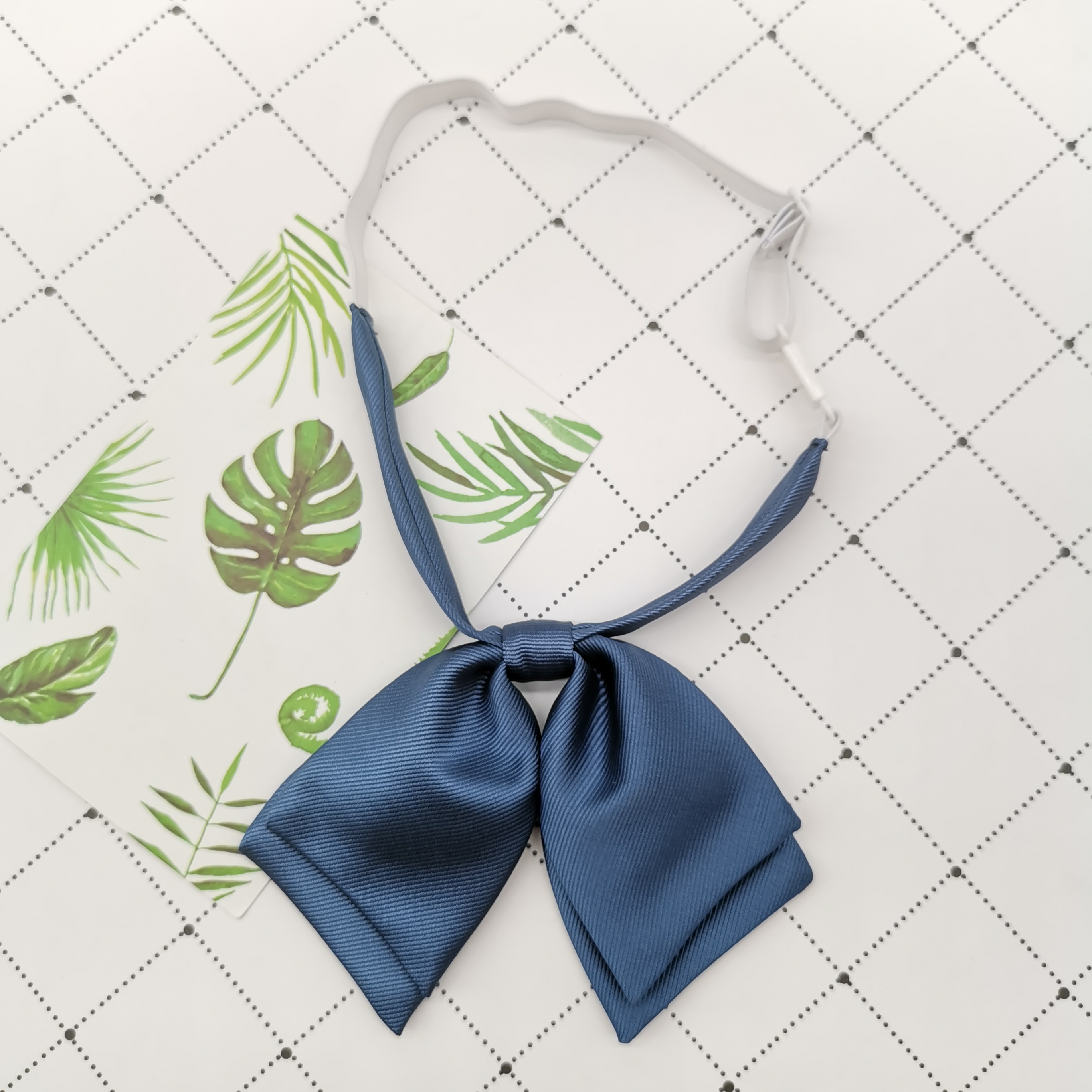 厂家直销 斜纹k双层jk纯色领结藕粉赤色绀色制服原创小物衬衫配饰