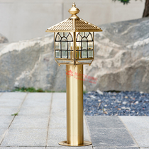 Pure copper lawn lights outdoor waterproof grass lights Home villa community aisle garden lights simple modern garden lights