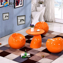 Glass fiber reinforced plastic seat shopping mall kindergarten cartoon children creative apple styling stool leisure tea table table and chair combination