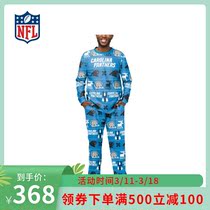 (NFL) Carolena Black Panther Forever Colectibles 2021 Round pyjamas-Men