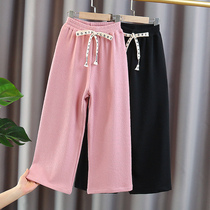 Girls' wide-leg pants Spring and autumn dress Children's new loose straight pants casual trousers in autumn 2022