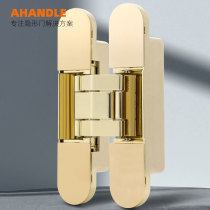 135x28 invisible door hinge three-dimensional adjustable folding door eco-wood door concealed cross hinges customizable sticker