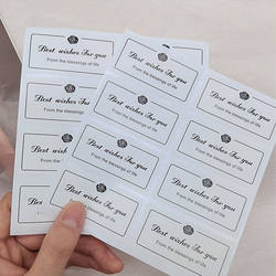 90 stickers/pack high-end bouquet decoration packaging label stickers gift baking dessert takeout box sealing stickers