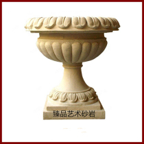 Sandstone Roman Flower Pot cell Garden Forest Landscape Art Flower Bowl Sculpture Spray Pool Eurostyle Fountain Manufacturer Direct