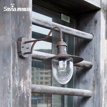 Wall lamp aisle outdoor waterproof courtyard living room wall lamp aisle Nordic villa entrance outdoor wall lamp